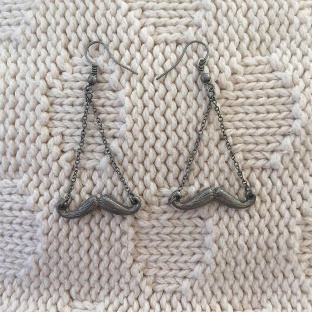 Mustache‎ Dangle Earrings